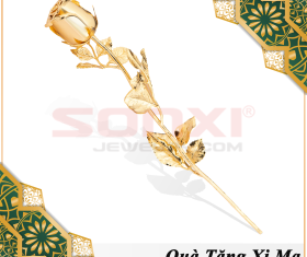 HOA HỒNG MẠ VÀNG 24K