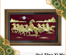 TRANH MÃ ĐÁO THÀNH CÔNG MẠ VÀNG 24K