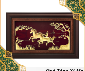 TRANH SONG MÃ MẠ VÀNG 24K