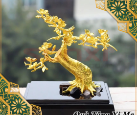 CÂY HOA ĐÀO MẠ VÀNG 24K