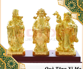 QUÀ TẶNG MẠ VÀNG 24K PHÚC LỘC THỌ