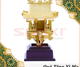 BIỂU TƯỢNG CHÙA MỘT CỘT MẠ VÀNG 24K