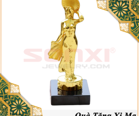 BIỂU TƯỢNG CÔ GÁI ÁO DÀI VIỆT NAM MẠ VÀNG 24K