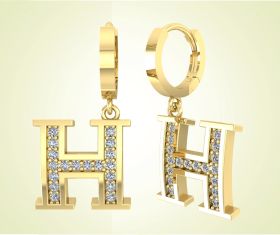 BÔNG TAI KHOEN BẤM TREO XI MẠ